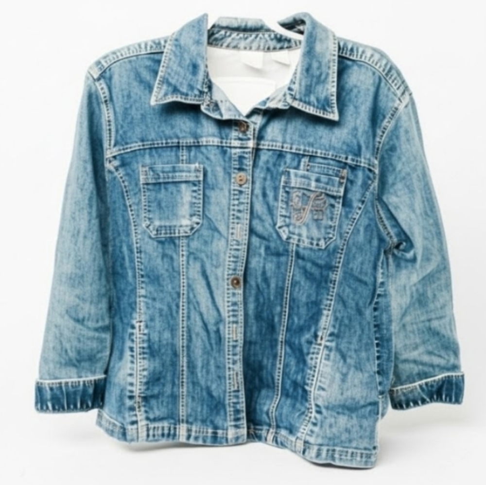 Y2K ERIKA Stretch Denim Jacket, 2X